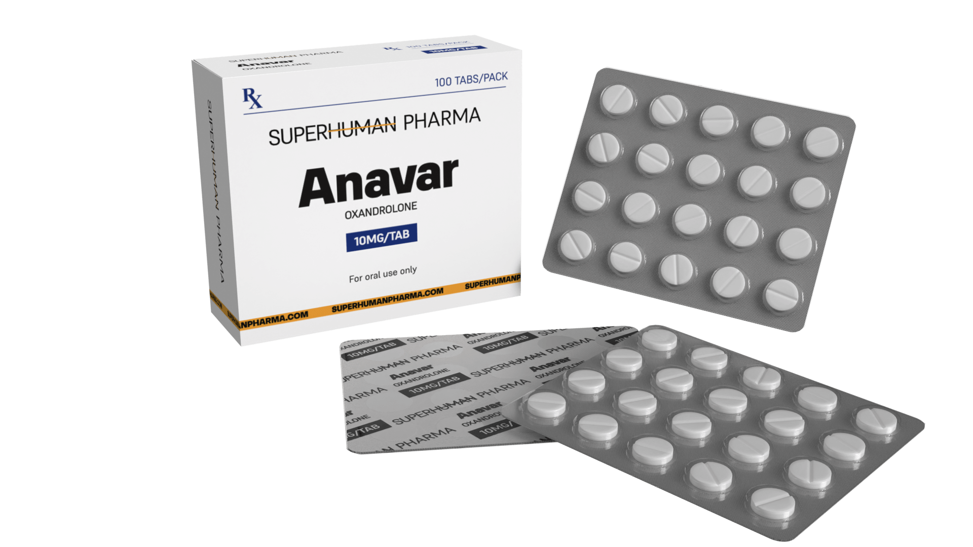 Anavar 10 mg  SuperHuman Pharma: Anabolizzante per migliorare la definizione muscolare e la forza, ideale per atleti e culturisti