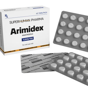 Arimidex 0.5 mg [60 compresse] SuperHuman Pharma: Inibitore dell'aromatasi, utilizzato per ridurre i livelli di estrogeni nel corpo