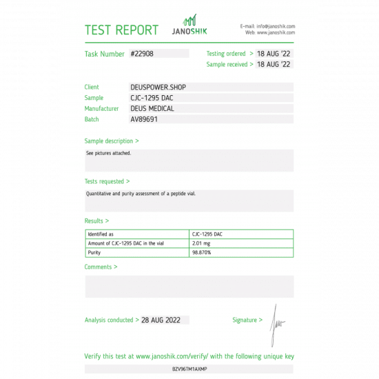 CJC-1295 DAC HORMONE Deus Medical