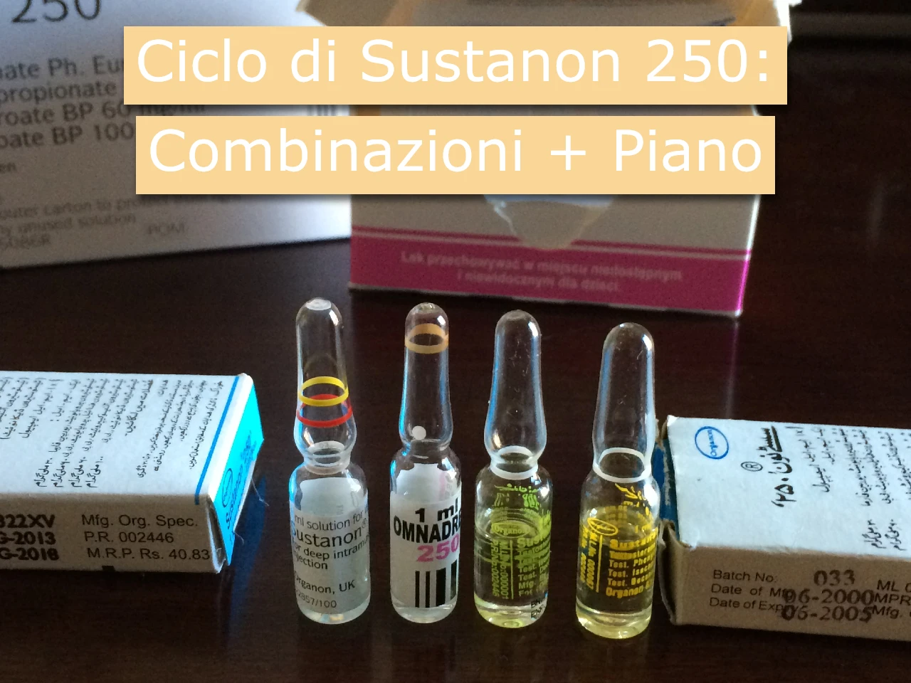 Ciclo di Sustanon 250: Combinazioni + Piano
