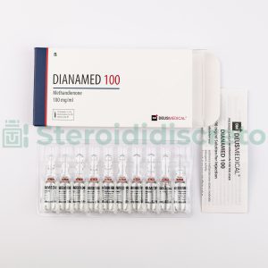 Dianamed 100 (Metandienone), 100mg/tabletta, prodotto da Deus Medical, uno steroide anabolizzante orale utilizzato per promuovere l'aumento della massa muscolare e migliorare le prestazioni atletiche