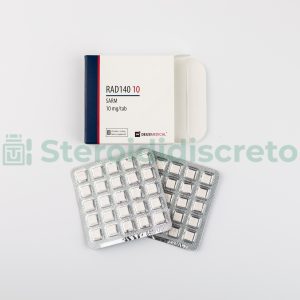 RAD140 10 (Testolone) 10mg/Tab, prodotto da Deus Medical, un SARM progettato per migliorare la massa muscolare e la resistenza fisica