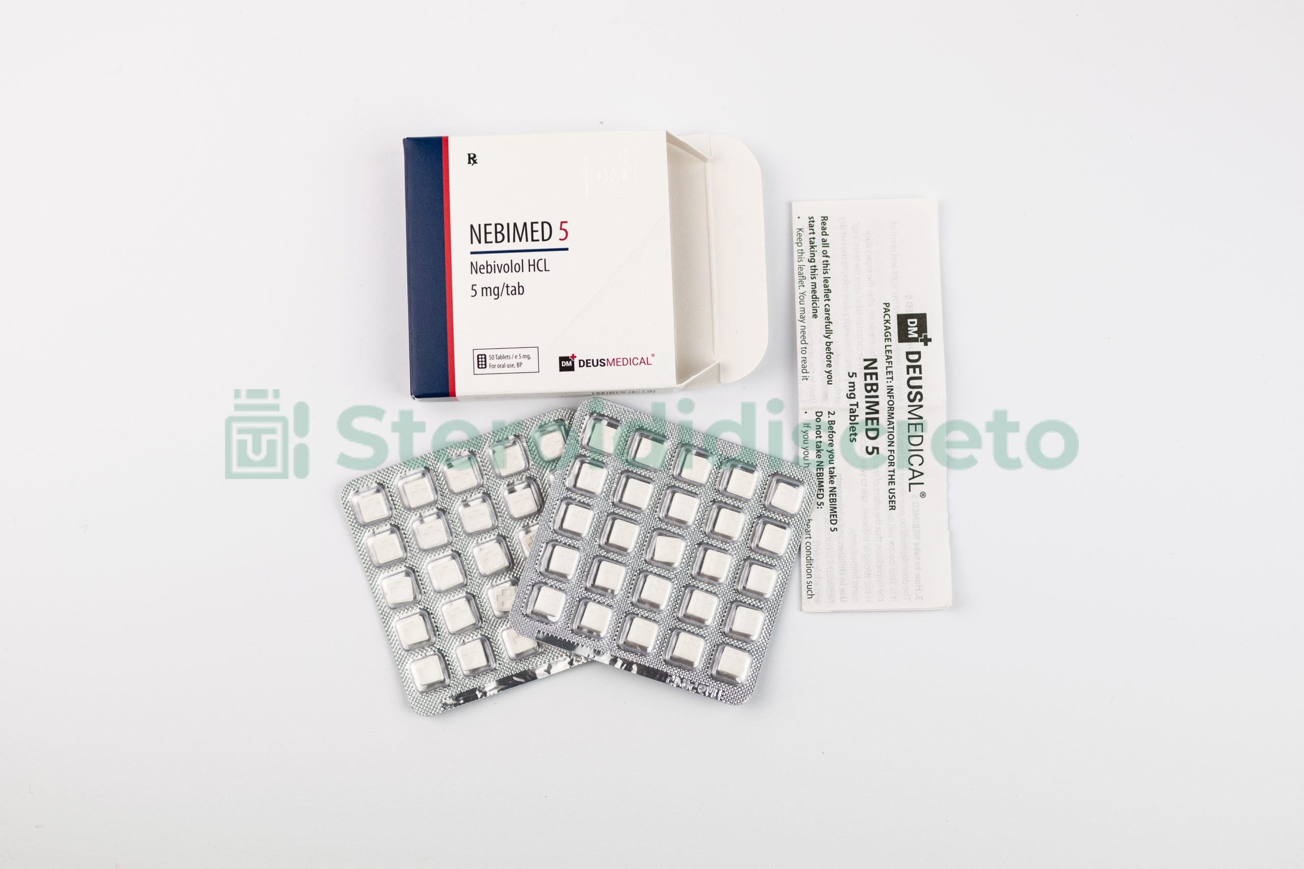 NEBIMED 5 (Nebivololo) 5mg/Tab, prodotto da Deus Medical, utilizzato per il trattamento dell'ipertensione e delle malattie cardiovascolari