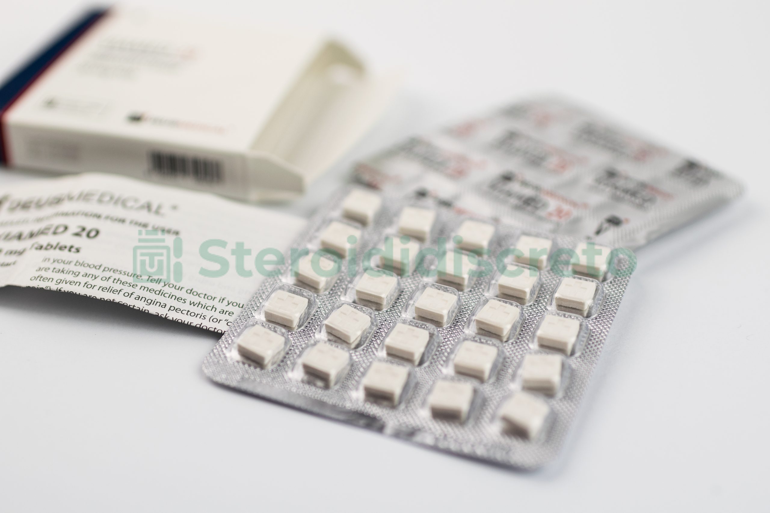 VIAMED 20 (Sildenafil citrate) 20mg/Tab, prodotto da Deus Medical, utilizzato per trattare la disfunzione erettile migliorando il flusso sanguigno al pene