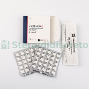 CABERMED 0.5mg (Cabergoline) Deus Medical, farmaco utilizzato per il trattamento dell'iperprolattinemia e per la gestione di alcuni tumori della prolattina