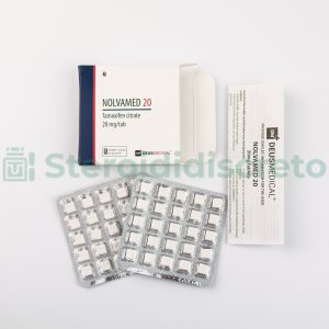 NOLVAMED 20 (Tamoxifen Citrato) Deus Medical, modulatore selettivo del recettore degli estrogeni usato per trattare e prevenire il cancro al seno e per ridurre gli effetti collaterali degli steroidi