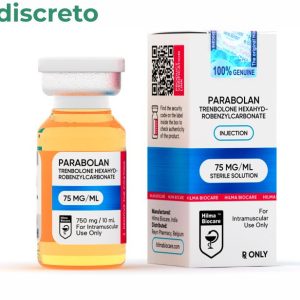 Fiala da 10 ml di Parabolan (Trenbolone esaidrobenzilcarbonato) con un dosaggio di 75 mg/ml di Hilma Biocare