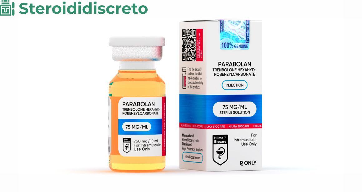 Fiala da 10 ml di Parabolan (Trenbolone esaidrobenzilcarbonato) con un dosaggio di 75 mg/ml di Hilma Biocare