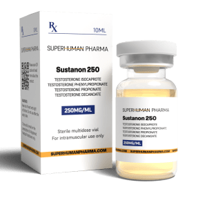 Sustanon 10 ml [250mg/ml] SuperHuman Pharma: Anabolizzante per aumentare la massa muscolare e la forza, ideale per atleti e culturisti